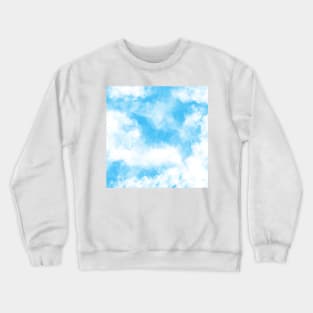 Clouds - Blue and White Crewneck Sweatshirt